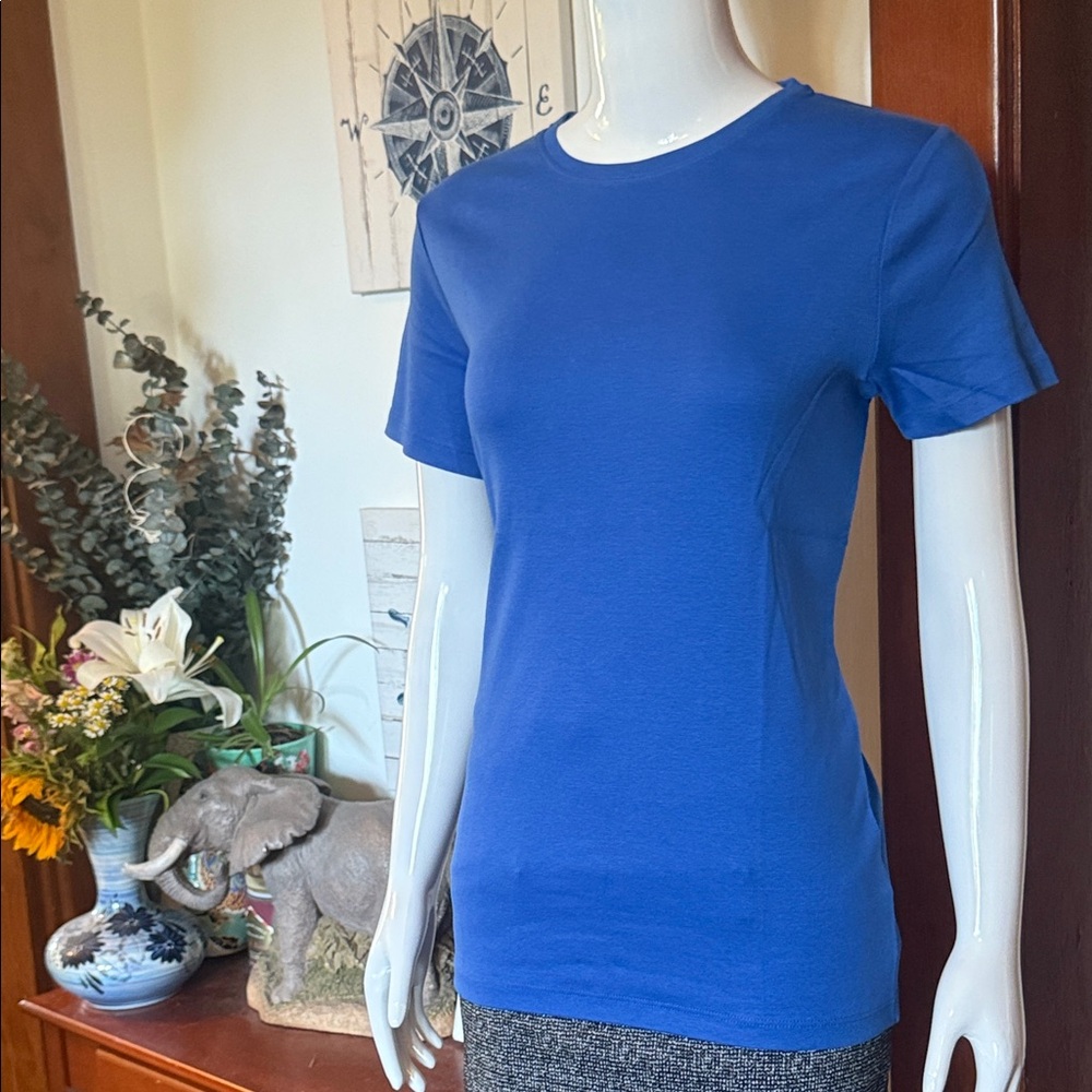 NWT northern reflections size small cotton Classic Blue Women's Top